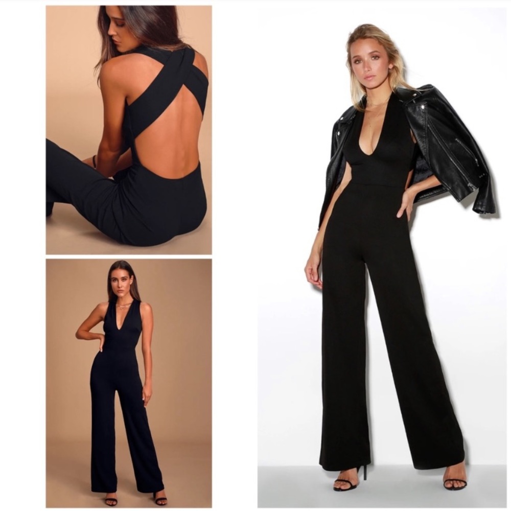 Lulu’s Thinking Out Loud Black Jumpsuit